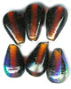 Half Rainbow Glass Beads - click here for large view